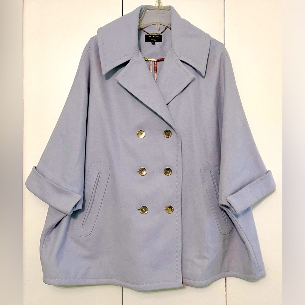 Ted Baker Wool Cashmere Cape- GORGEOUS!